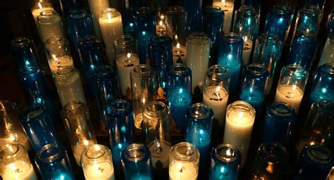 Enigmatic magic with blue candles